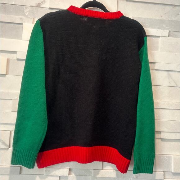 UGLY CHRISTMAS SWEATER Elf Body Bells BE Santa's Helper L Festive Holiday - Picture 2 of 5